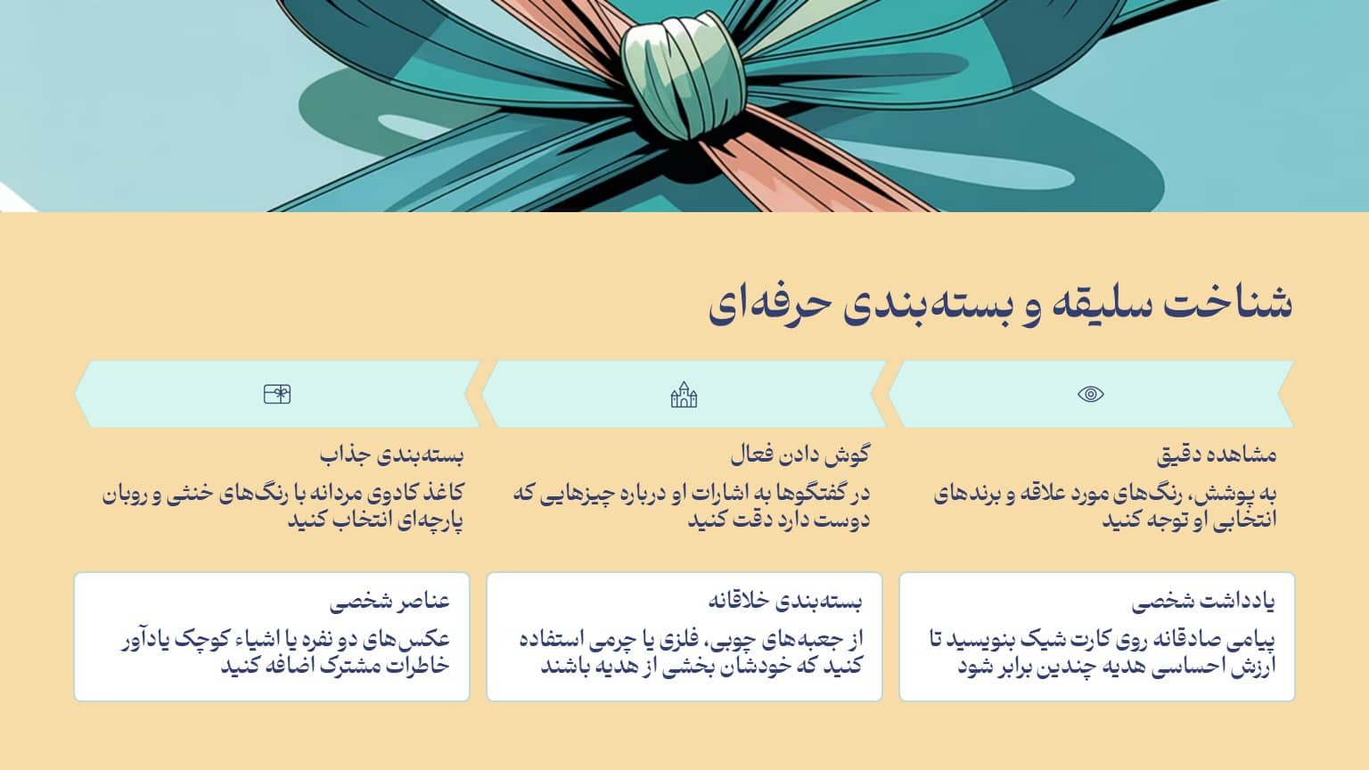 چطور یک هدیه خاص را با بستهبندی جذاب تکمیل کنیم
