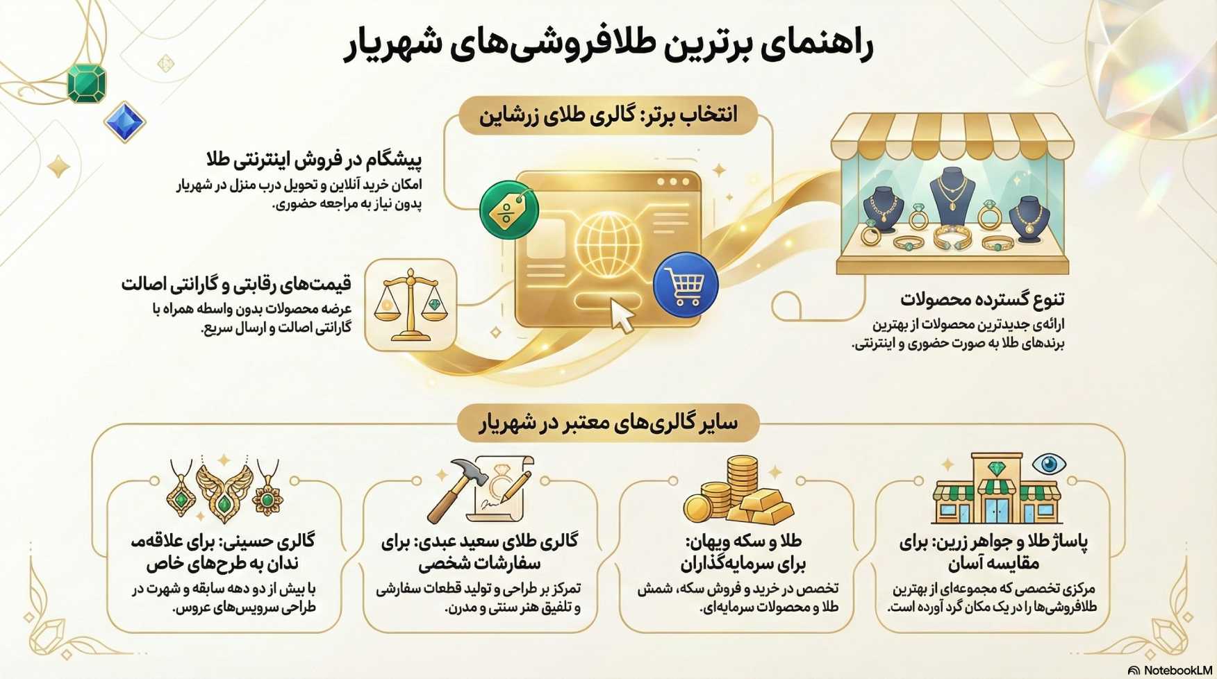 راهنمای خرید طلا در شهریار